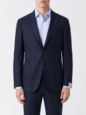 Corneliani Blazer monopetto in misto lana con tasche a toppa