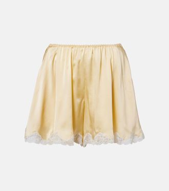 Chlo&eacute; Chlo&eacute; Shorts in satin di seta