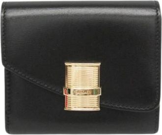 Ferragamo Pre-owned Portemonnee (tri-fold) - Dames - Vintage Accessoires - Zwart - ONE Size - Leer - Vintage