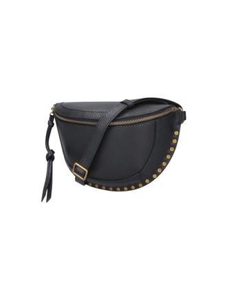 Isabel Marant Studded Leather Clutch - Black
