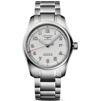 Longines Spirit Prestige Edition Silver Dial Steel Mens Watch L3.810.4.73.9