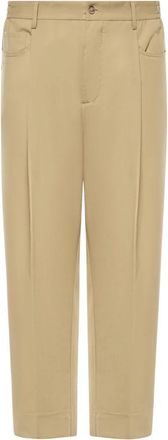 Giuliano Galiano Pantalccio Fresco Lana - Heren - Straight fit broeken - Bruin - S - Leer - Broeken