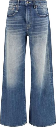 R13 DArcy Loose Jeans - Dames - Jeans - Blauw - Maat: W24 Katoen