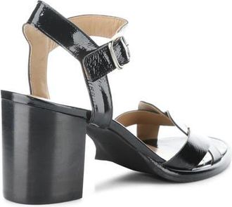 FLY London Moji Ankle Strap Sandal in Black at Nordstrom, Size 10-10.5Us
