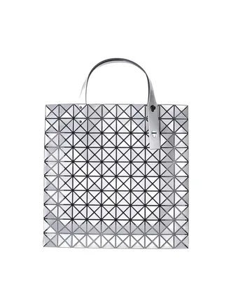 Bao Bao Issey Miyake Silver Prism Geometric Panel Reflective PVC Tote Bag