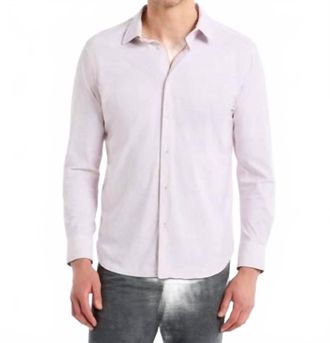Robert Graham Thurston Long Sleeve Knit Shirt In Light Pink