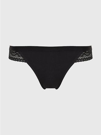 Tommy Hilfiger Lace Panel Logo Thong
