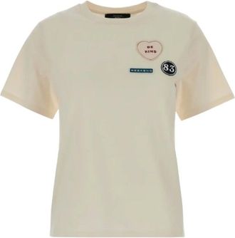Max Mara Mujer, Camisetas, Beige, Talla: L
