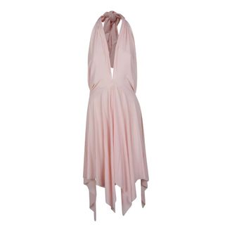 Norma Kamali Short Dresses, female, Pink, Size: M Convertible Mini Dress