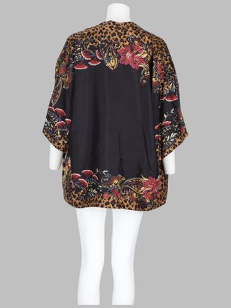 Etro Animal & Floral Printed Silk Jacket - Brown