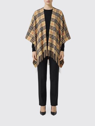 Burberry Mantella asimmetrica in lana e cashmere con motivo Vintage Check