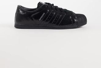 adidas Originals Superstar II sneakers basse in nero metallizzato