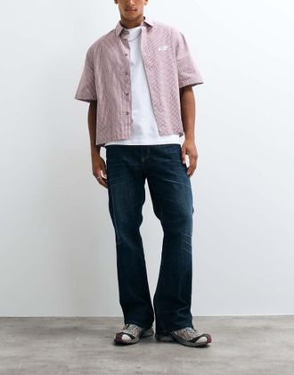 Weekday Mercury - Jeans bootcut a zampa comodi blu scuro