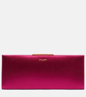 Saint Laurent Midnight Small satin clutch