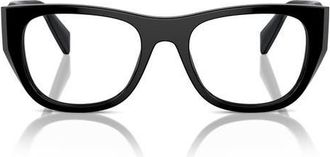 Prada 52mm Cat Eye Optical Glasses in Black at Nordstrom