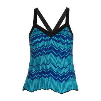 Wales Bonner Wales Bonner, Tops, Dames, Veelkleurig, M, Katoen, Palm Knit Top