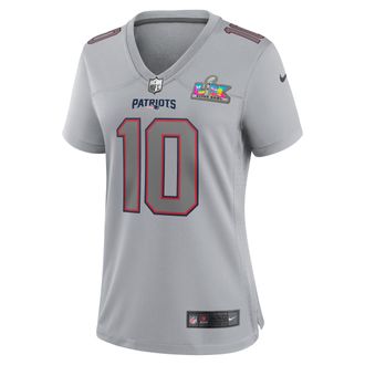 Nike Drake Maye New England Patriots Super Bowl LX Nike Womens NFL Game Fashion Jersey in Grey | 22NWATMSF8K-NYQ