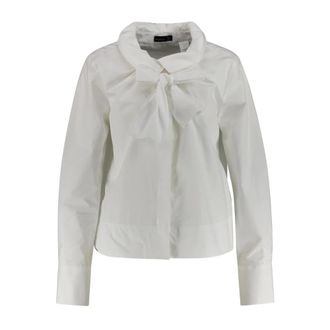 van Laack Bietas SV Shirt - Dames - Blouses & Shirts - Wit - Maat: S
