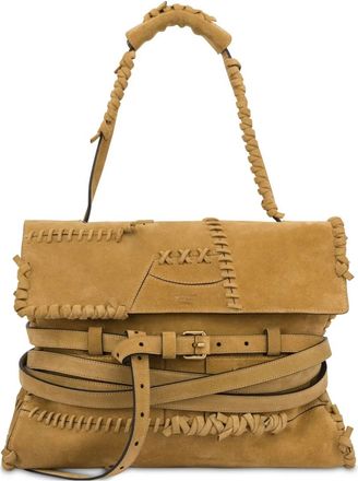 Moschino Tie Me schoudertas - Bruin