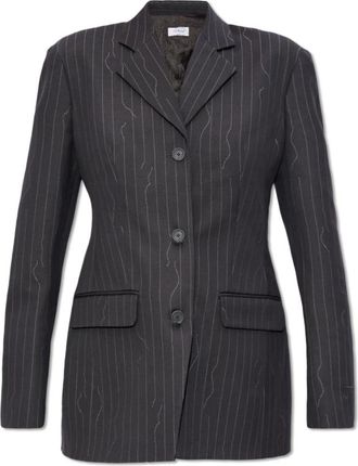 Off-white Wollen Blazer - Dames - Blazers - Grijs - M - Wol - Jassen