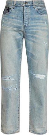 Amiri Straight-Leg Jeans - Heren - Regular Fit Jeans - Blauw - W30 - Katoen - Jeans