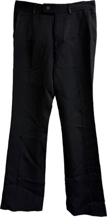 Amiri Bootcut Trousers in Black Viscose