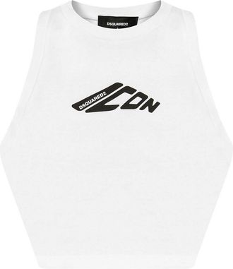 Dsquared2 D2 Logo-Print Top