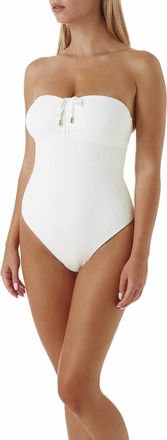 Melissa Odabash St Kitts Textured One Piece In White