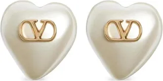 Valentino Garavani Earrings, female, White, Size: ONE SIZE VLogo Signature Earrings