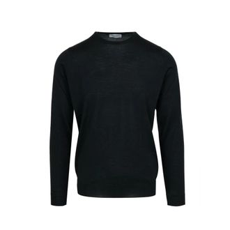 John Smedley Hombre, Jerseys, Negro, Talla: XL