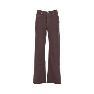 AG - Adriano Goldschmied Dames, Jeans, Bruin, Maat: W28 Katoen