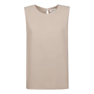 P.A.R.O.S.H. Blouses, female, Beige, Size: XS Panty Sleeveless Blouse