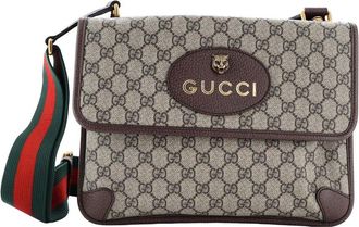Gucci Neo Vintage Flap Messenger Gg Coated Medium (Authentic Pre-Loved)