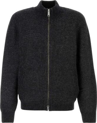 Carhartt Work in Progress Curtis Sweater Jacket - Heren - Vesten - Zwart - L - Wol - Truien & Vesten