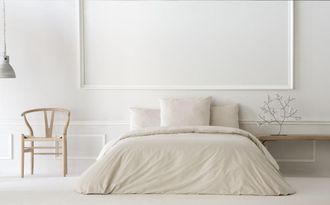 &Eacute;th&eacute;r&eacute;maison Funda n&oacute;rdica 100% algod&oacute;n lisa arena 220x220 cm