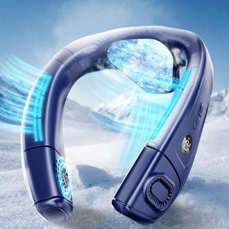 OEM Ventilador De Cuello Port&aacute;til Con Panel De Gran Disipaci&oacute;n De Calor, Peque&ntilde;o Y Silencioso, Bater&iacute;a Recargable De 6000 Mah, Flujo De Aire Trasero De 36
