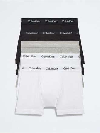 Calvin Klein Mens Cotton Stretch 5-Pack Trunk - Multi - S