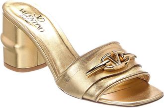 Valentino Vlogo Signature Leather Sandal