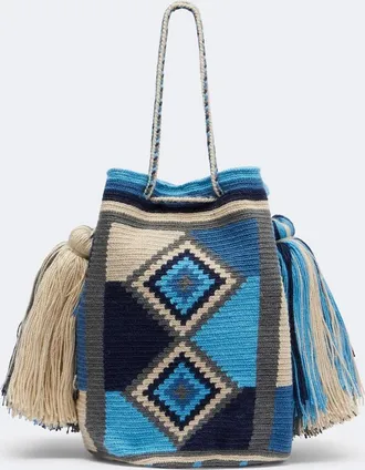 J.W.Anderson La Mochia Wayuu woven bucket bag