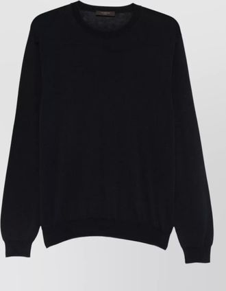 Zanone crew neck knit sweater long sleeves