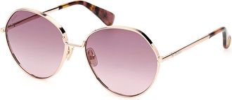 Max Mara MM0096 MENTON 28Z Womens Sunglasses Gold Size 57
