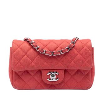 Chanel Pre-owned Flap Bag - Dames - Pre-owned - Rood - Maat: ONE Size Leer