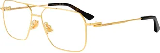 Bottega Veneta BV1384O Metal Optical Frame Eyeglasses - Gold