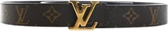 Louis Vuitton Pre-owned Belts, female, Brown, Size: ONE SIZE Pre-owned Reversible Monogram Canvas Belt