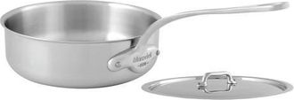 Bloomingdale's Stainless Steel 3.4 Quart Saute Pan with Lid in Silver at Nordstrom