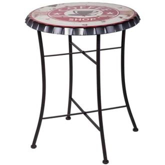 Wanderlust Deco Wanderlust Deco - Mesa De Metal Roja 60x75 Cm