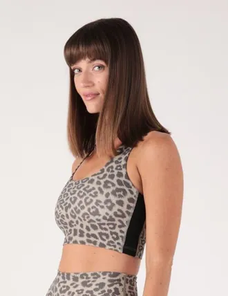 Glyder Breakaway Bra in Sahara/chocolate Leopard Print at Nordstrom, Size X-Large