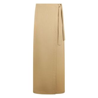 Alberta Ferretti Gonna Maxi in Wallet - female - Alberta Ferretti - Maxi Skirts - Beige - S - Skirts