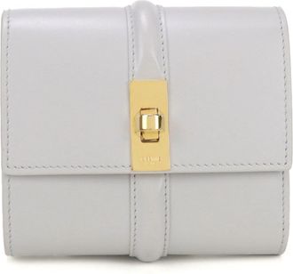 Celine Gray Leather Wallet (Tri-Fold) (Pre-Owned)