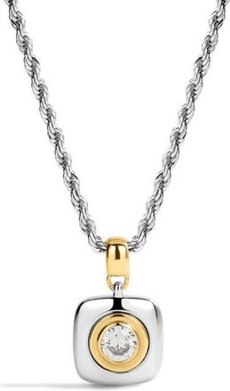 Luv AJ The Luna Bezel Cubic Zirconia in Silver at Nordstrom